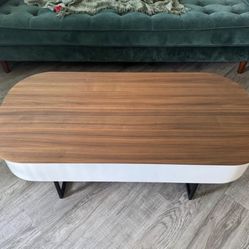 wooden convertible coffee table