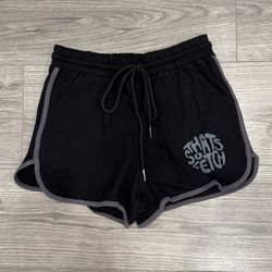 That’s So Fetch Beckham Shorts Black With Grey Trim Women’s Size Extra Small