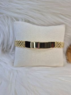 Men's Bracelet 14K Gold Laminated Hypoallergenic Waterproof Non Tarnish Excellent Quality 35$