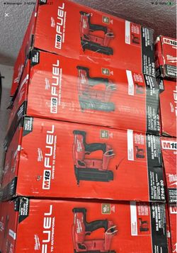 Milwaukee m18 fuel brad nailer 18ga tool only each $220