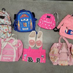 Mixed Lot Of (8) Beautiful Backpacks and Bags...
