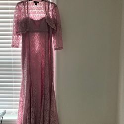 R&M Pink Women’s Lace Dress 