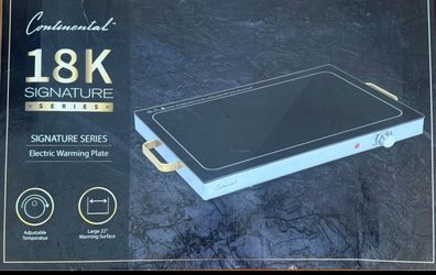 Continental 18K Signature Series Electric Warming Plate 22 inches