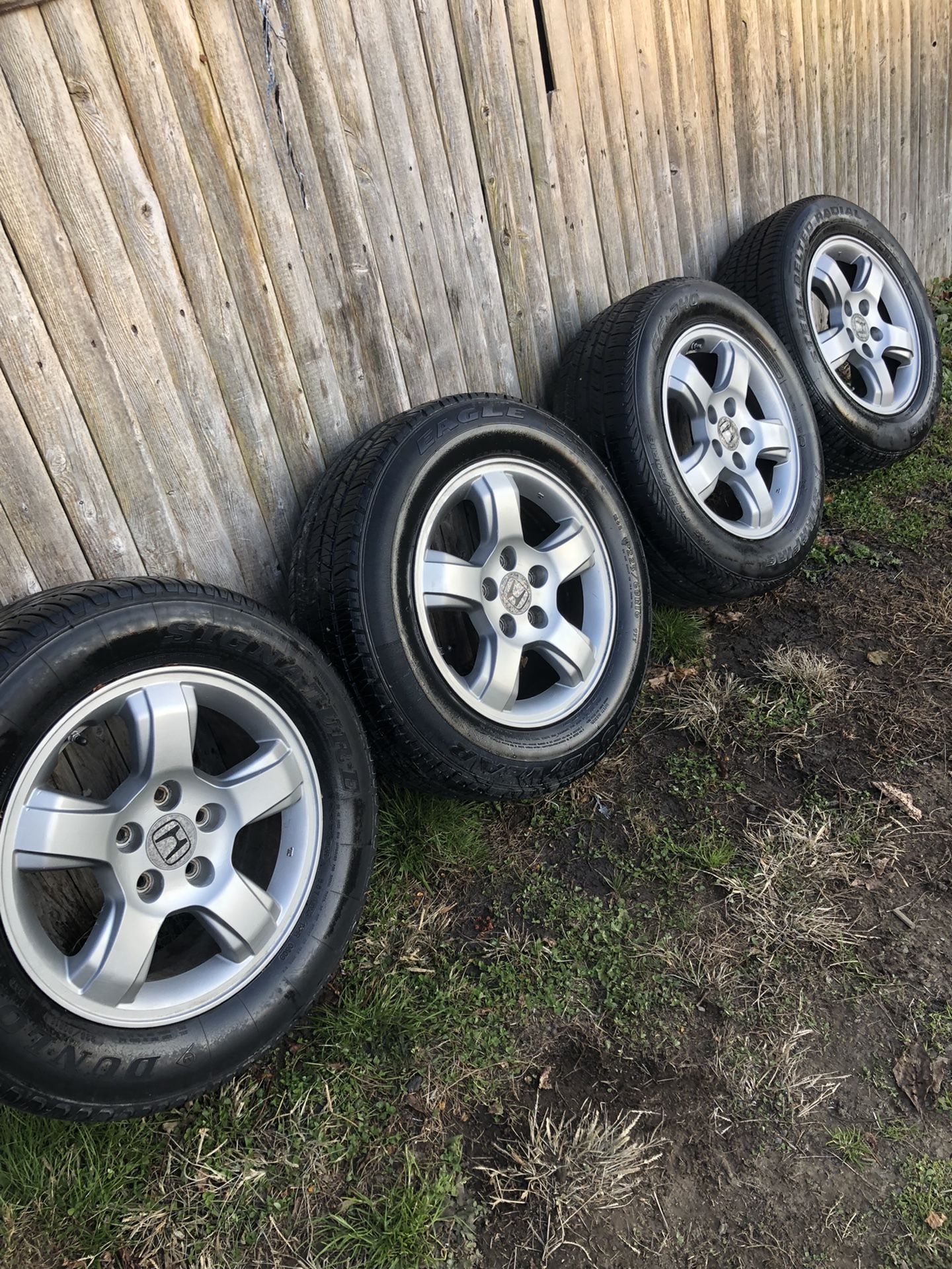 16” Honda Rims And Tires