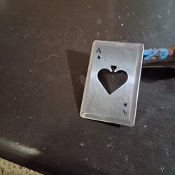 Ace Heart Metal Throwing  Card