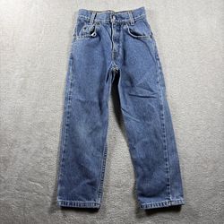 Vintage Levi's 550 Youth Size 7 Blue Relaxed Fit Jeans Regular 90s #2B