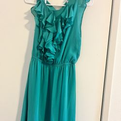 Teal Mid Thigh Summer Dress Size 10