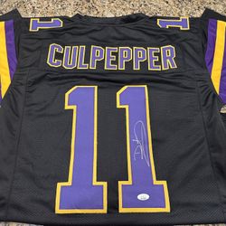 Dante Culpepper Autographed Minnesota Vikings Jersey JSA COA