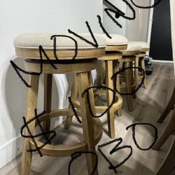 4 Upholstered Stools 