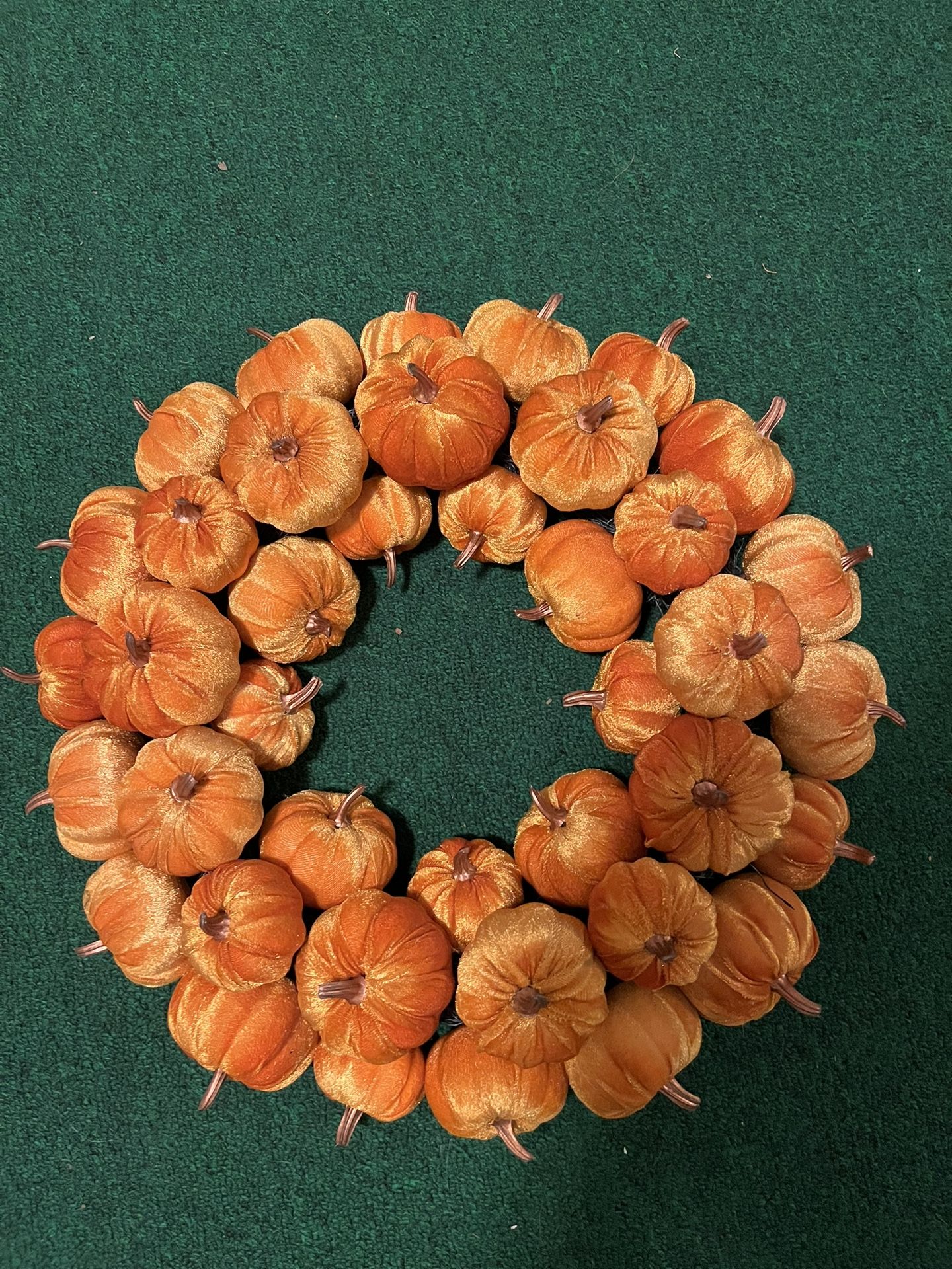 pumpkin door wreath