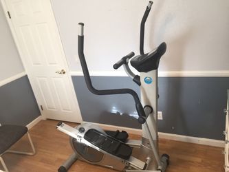 Elliptical stepper - dual action