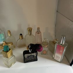 Lot of perfume bottles Repurpose vintage mostly glass perfume bottles etc