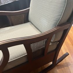 Antique Rattan Rocking Chair