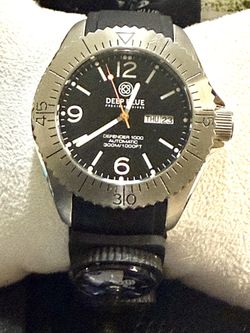 DEEP BLUE Defender Day Date Luxury Sport Dive Watch, Reloj