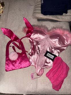 pink bunny costume