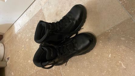 black steel toe work boots