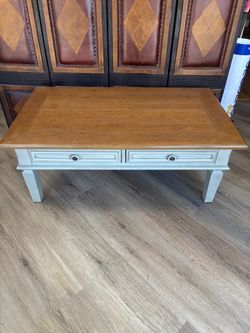 Solid wood coffee table