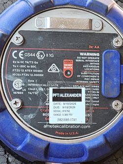 Ametek Calibration Pressure Gauge 0-300 PSI