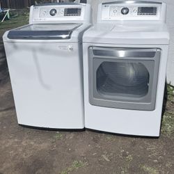 LG WASHER AND GAS DRYER