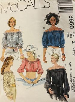 McCall's 3650 Loose Style  Sizes Large XLarge Pre Owned