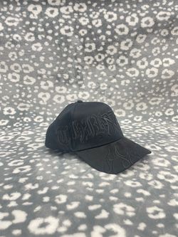 Black Baseball Cap with Gothic Lettering