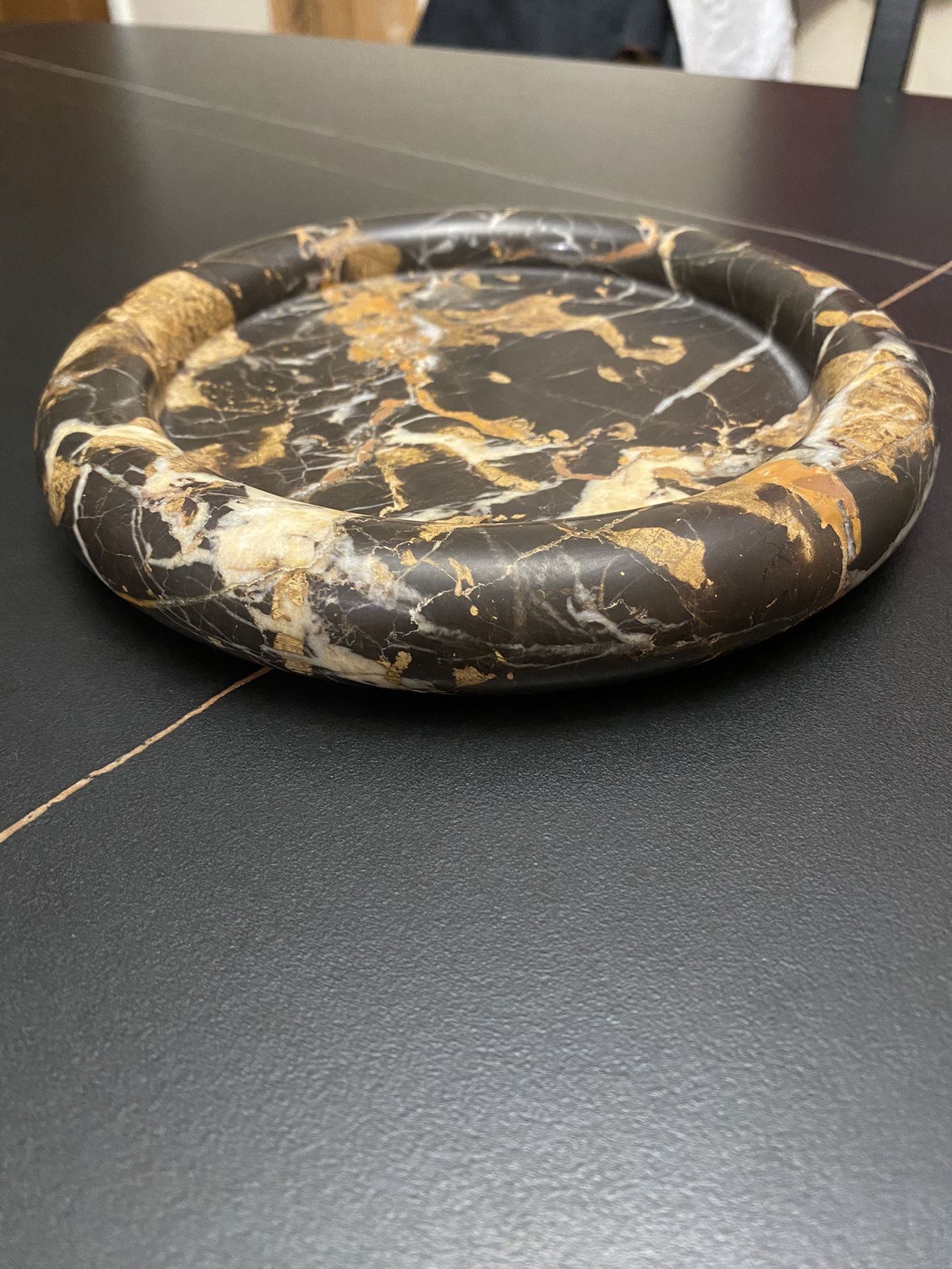 Round Marble Jewelry Dish