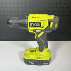 Ryobi P215 18V ONE+ Cordless 1/2 Inch Drill Driver with 1.5Ah Battery