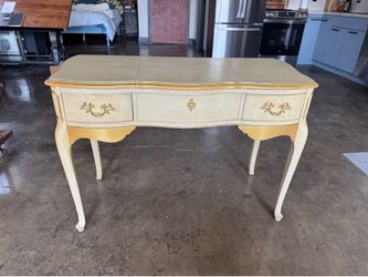 Vintage Yellow Vanity