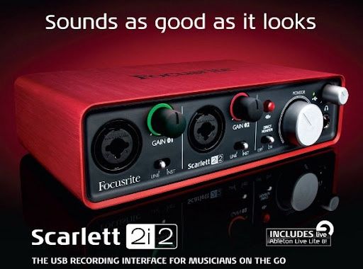 USB Audio Interface Focusrite Scarlett 2i2 3rd Gen
