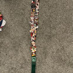 Lanyards Filled With Disney Pins 