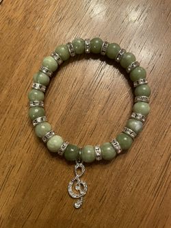 Jade Music Note Bracelet 