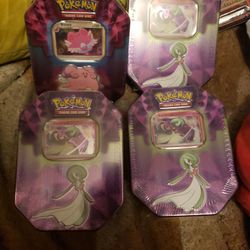 Pokemon Gardevoir and Blissey Tins 