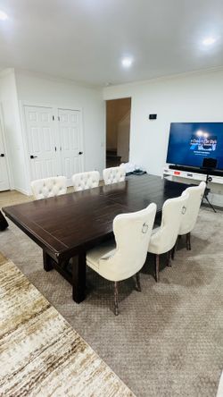 Dining table with chairs