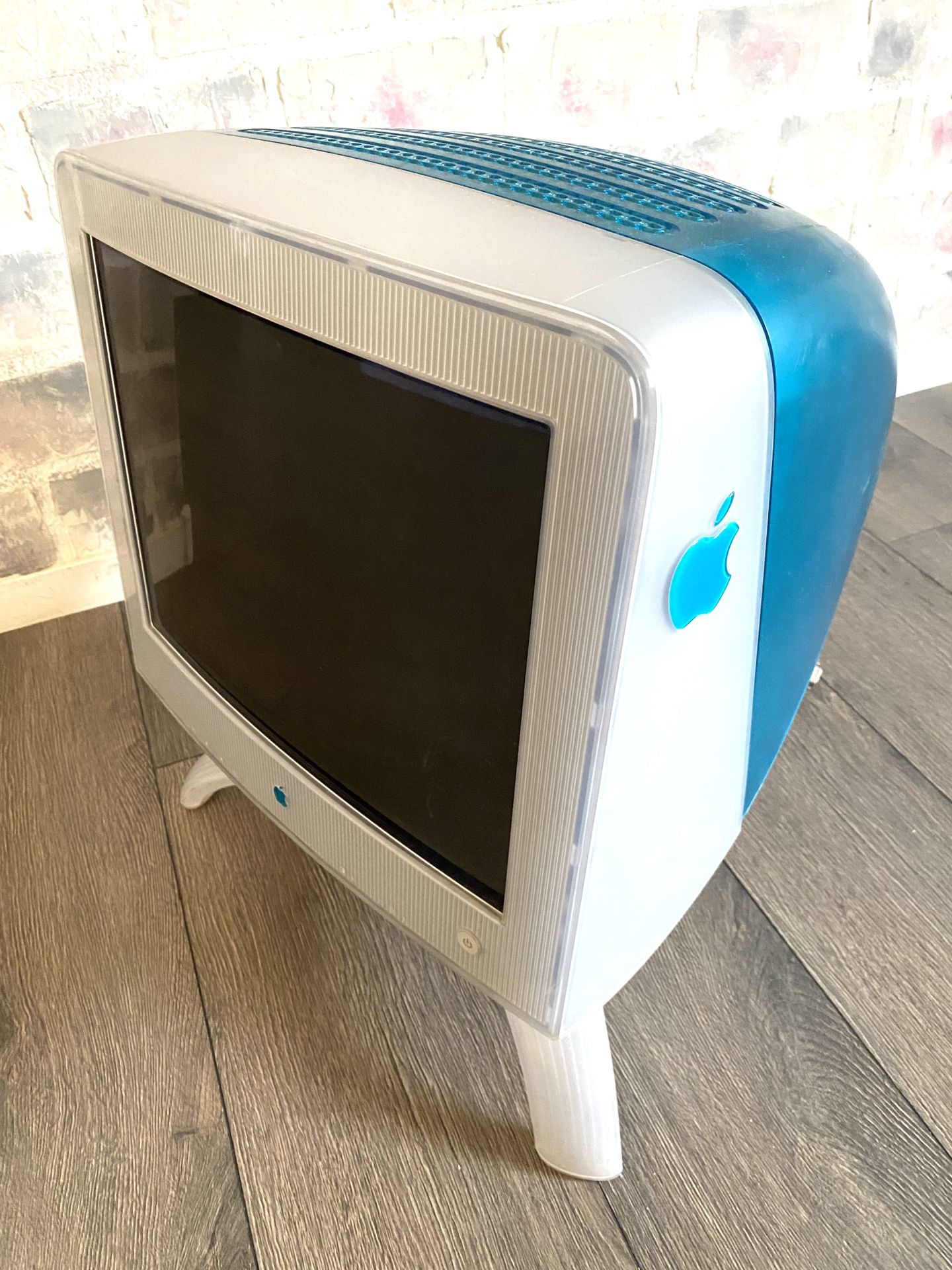 Vintage 1998 Apple Imac Blueberry 17" Display Monitor/ Computer