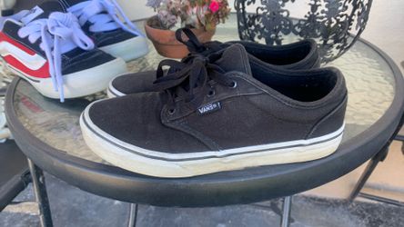 Size 5.5 Junior size Vans Black And Red/black/white