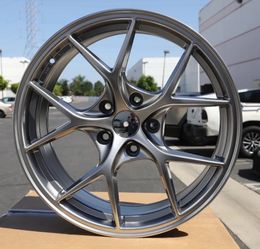 Set of 18” BBS Style Hyper Black Wheels Rims 18x8 +35 5x120 / 5x114.3 / 5x112