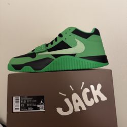 Men Air Jordan Jumpman Jack TR Size 11.5 Travis Scott Green Spark 
