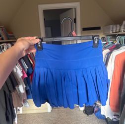 Size Small Blue Pleated Athletic Tennis Skirt