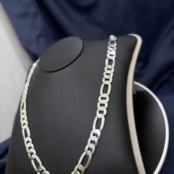 SILVER FIGARO CHAIN