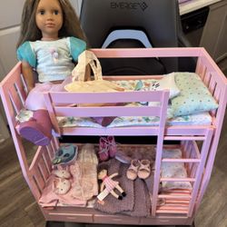 American Girl Doll With Bed 