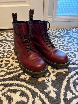 Red Doc Martens 1460 Boots
