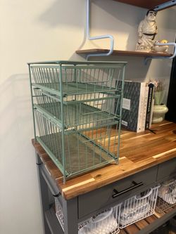 3-Tiered Metal Organizer with drawers