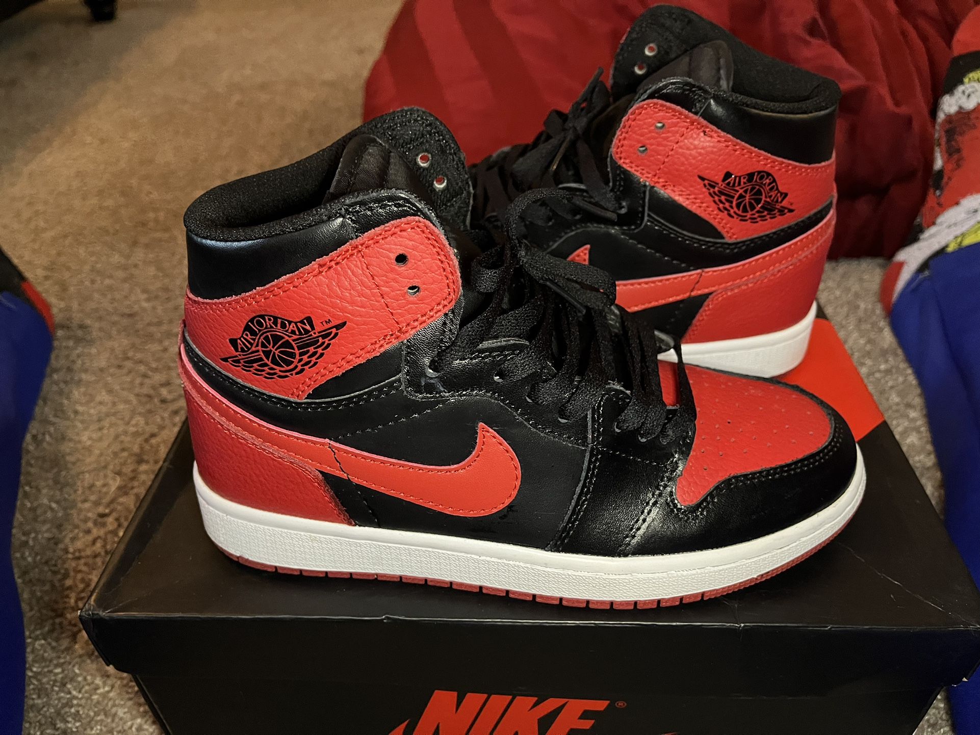 Air Jordan 1 Bred size 7Y Men s shoes