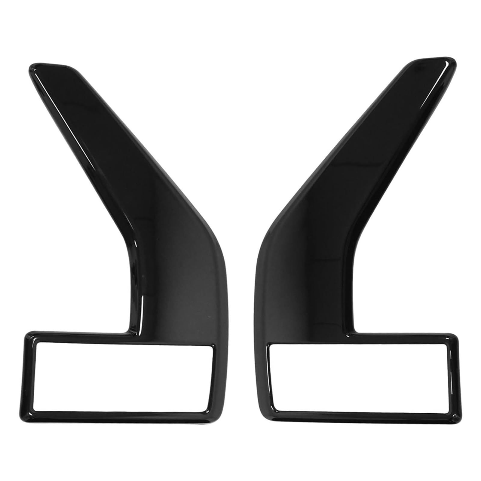 2Pcs Gloss Black Front Driver And Passenger Side Fender Side Vent Cover For Ford F-150 2021-2023