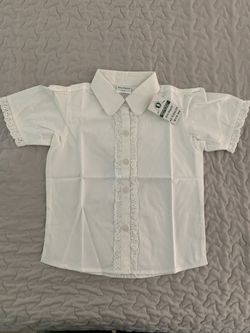Uniform White Half Sleeve Size 4 - NEW