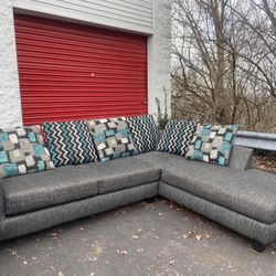 Gray Sectional (free Delivery)