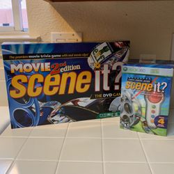 Xbox 360 Scene It? (new) & Movie 2nd Edition Scene It? DVD Game