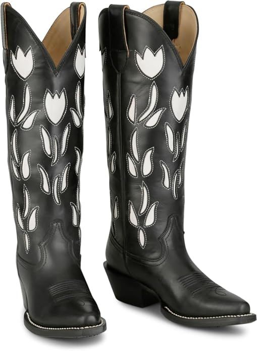 Justin Gypsy May 15” Black Cowboy Boots – 7.5