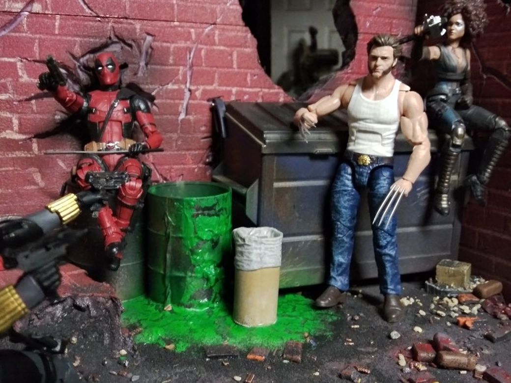 Back Ally Remains Diorama For Action Figures