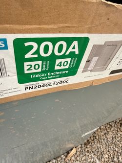 Siemens indoor 200 amp 20/40 space 120-240v sub panel electrical box